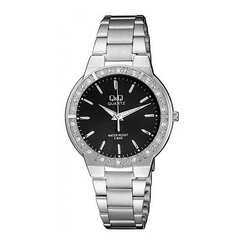 Q AND Q - Reloj Q&q Qyq Q985j010 Elegante Star Diamond Mujer +estuche