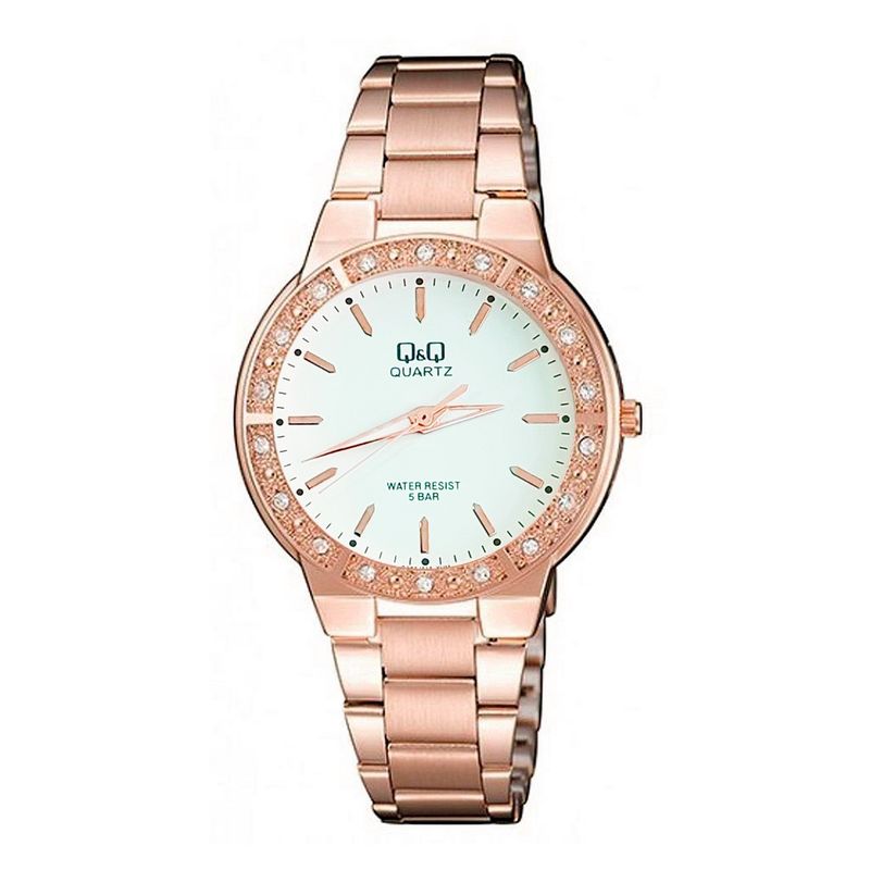Q AND Q - Reloj Q&q Qyq Q985j010 Elegante Star Diamond Mujer +estuche_.