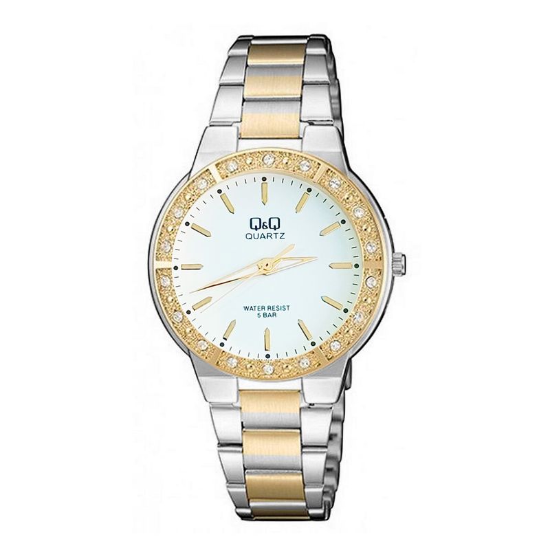 Q AND Q - Reloj Q&q Qyq Q985j010 Elegante Star Diamond Mujer +estuche_.