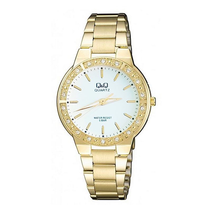 Q AND Q - Reloj Q&q Qyq Q985j010 Elegante Star Diamond Mujer +estuche_.