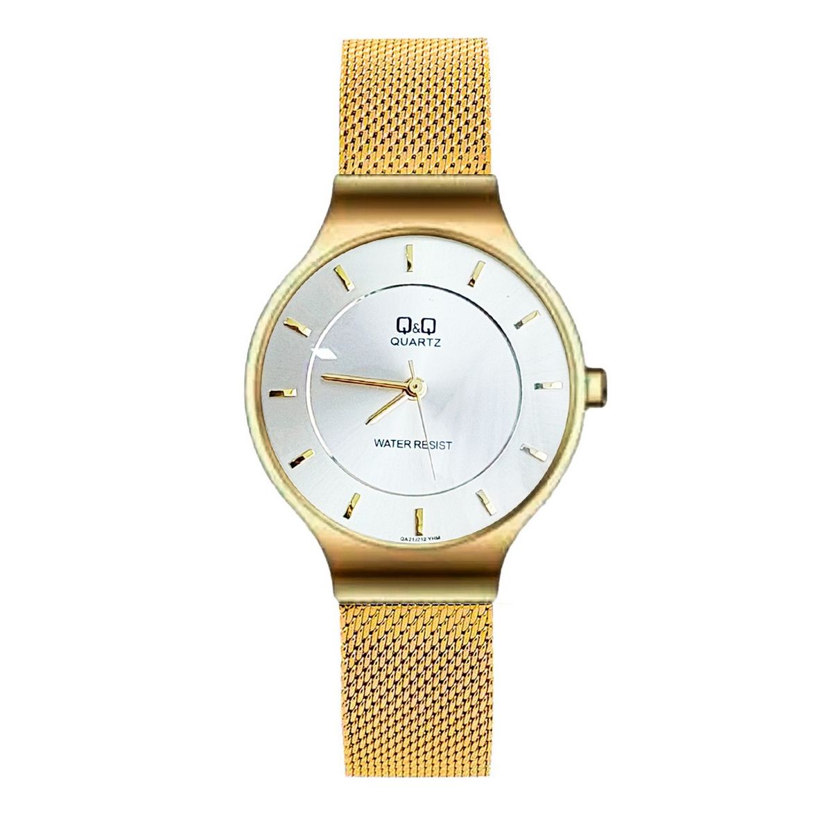 Q AND Q - Reloj Q&q Qyq Elegante Qa21j2124 Acero Malla Mujer + Estuche_.
