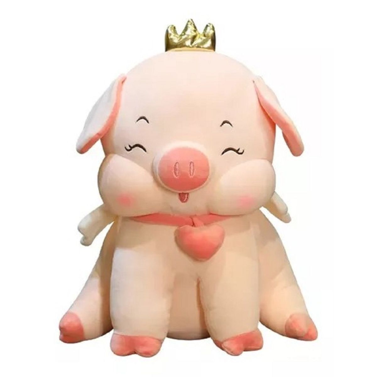 GENERICO - Cerdita Corona Peluche Bebe Extragrande