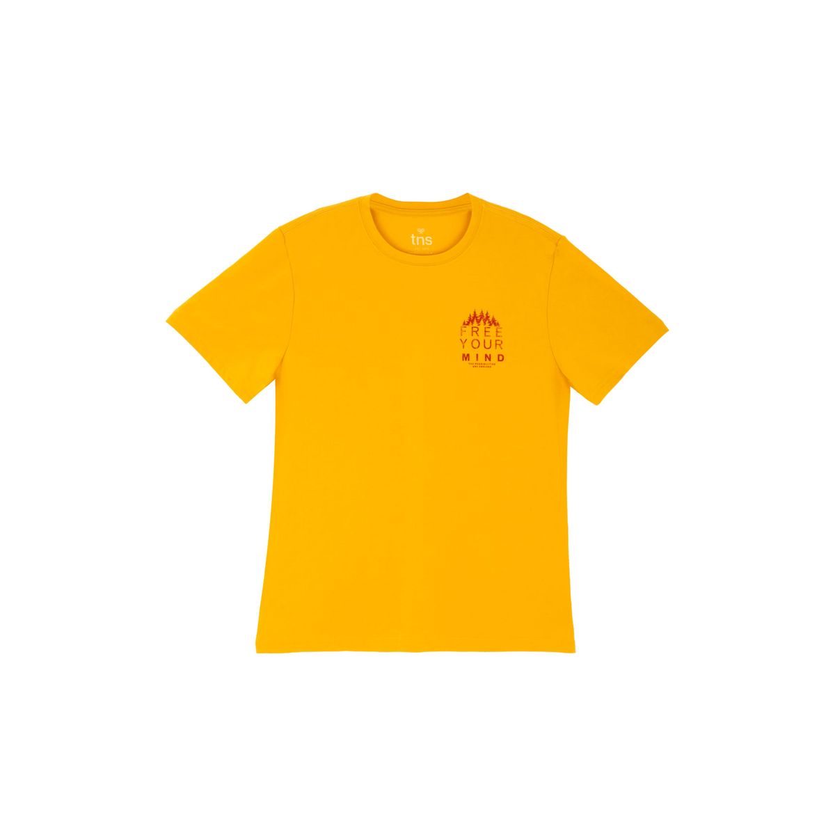 TENNIS - Camiseta amarilla manga corta para hombre