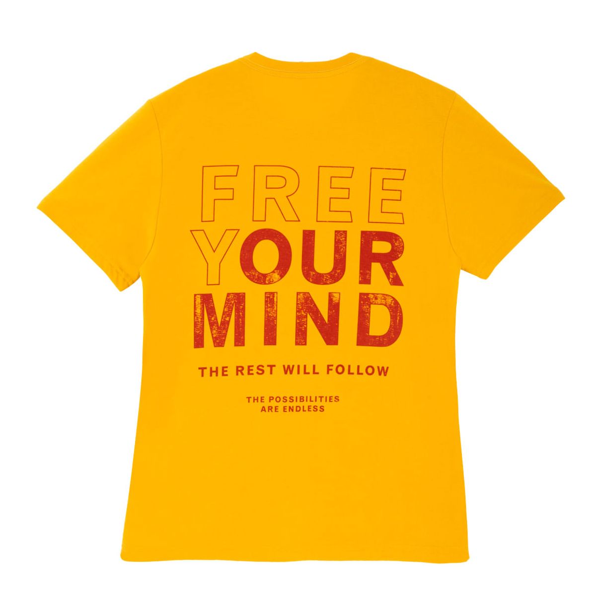 TENNIS - Camiseta amarilla manga corta para hombre