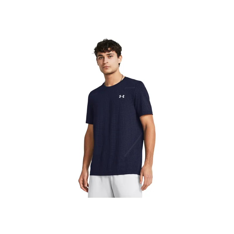 UNDER ARMOUR - Camiseta UA SEAMLESS GRID SS Negro HOMBRE 1376921-410-NV0 UNDER ARMOUR