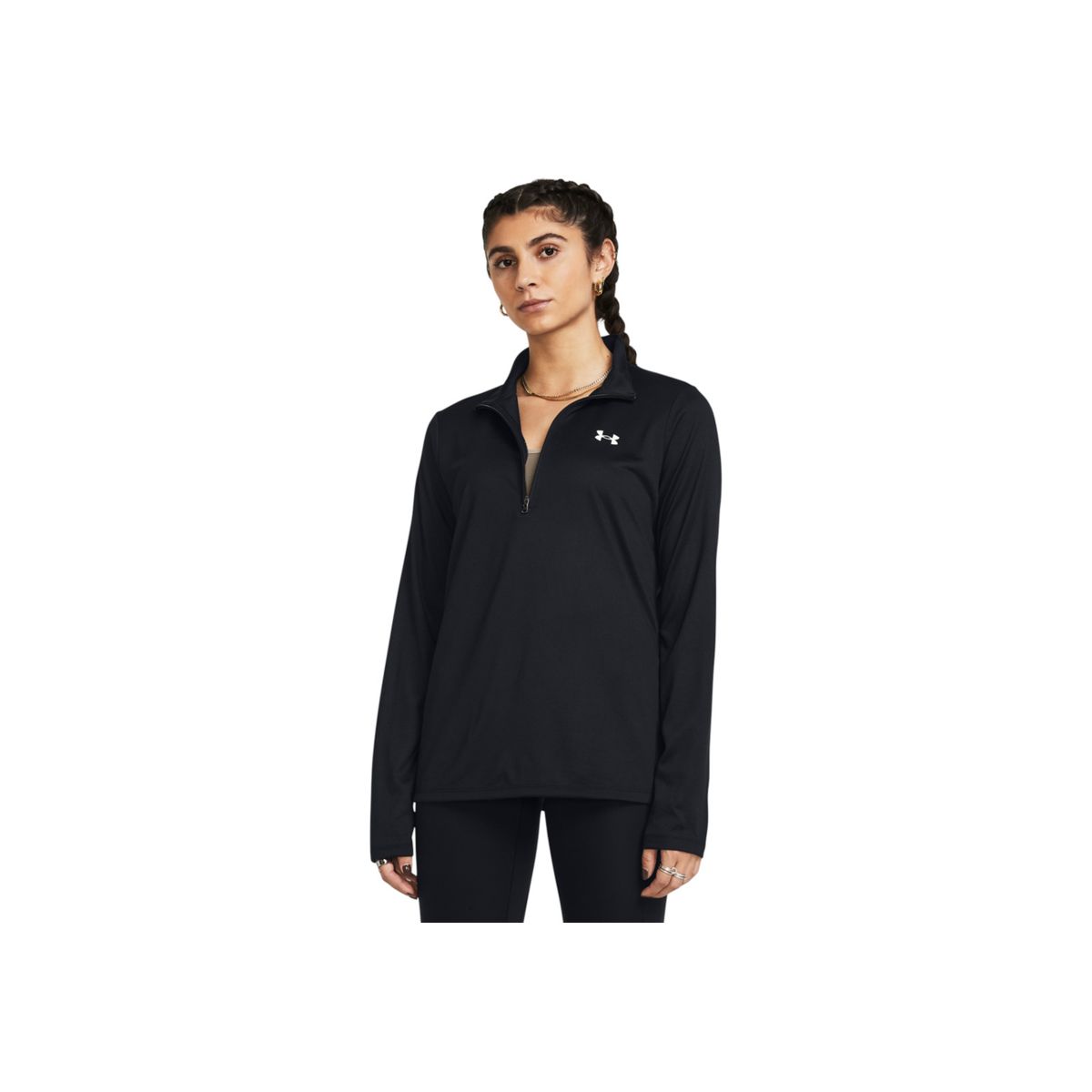 UNDER ARMOUR - Chaqueta Tech 1/2 Zip- Solid Mujer 1384224-001-N11 UNDER ARMOUR