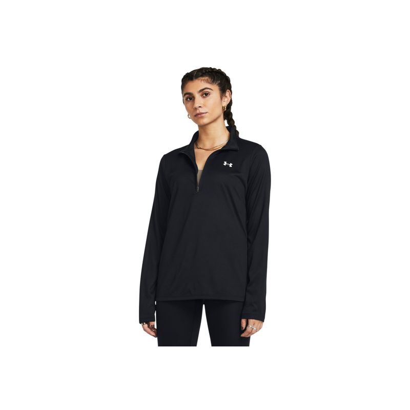 UNDER ARMOUR - Chaqueta Tech 1/2 Zip- Solid Mujer 1384224-001-N11 UNDER ARMOUR