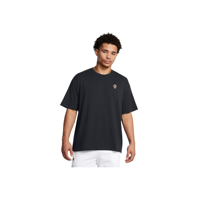 UNDER ARMOUR - Camiseta UA M Embroi red Flower HWOS SS Hombre 1388097-001-N11 UNDER ARMOUR