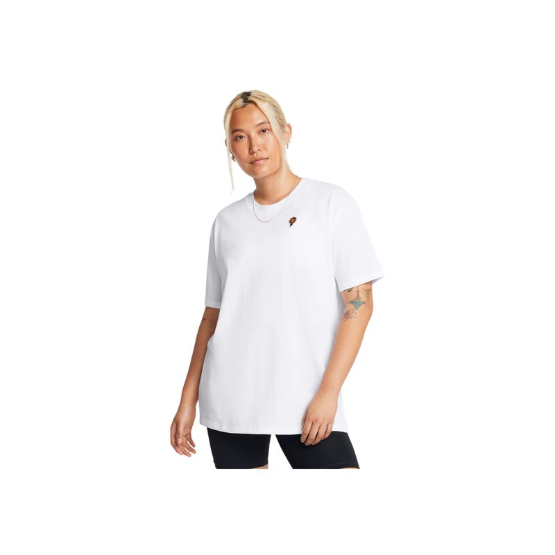 UNDER ARMOUR - Camiseta UA W HWOS FLOWER EMB SS Mujer 1386852-100-022 UNDER ARMOUR.