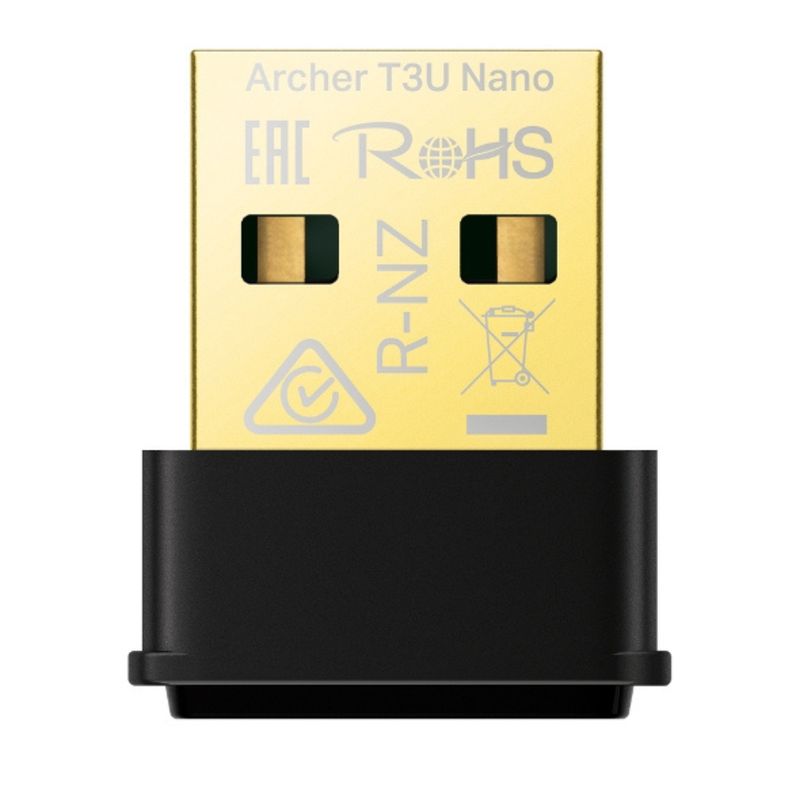 TP LINK - ADAPTADOR USB AC1300 NANO WIRELESS ARCHER T3U NANO