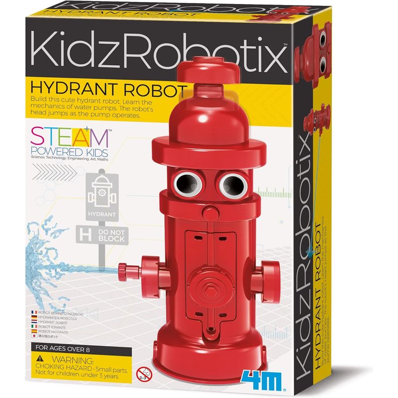 4M - Juego Experimento Educativo Robot De Hidrante Steam Niños