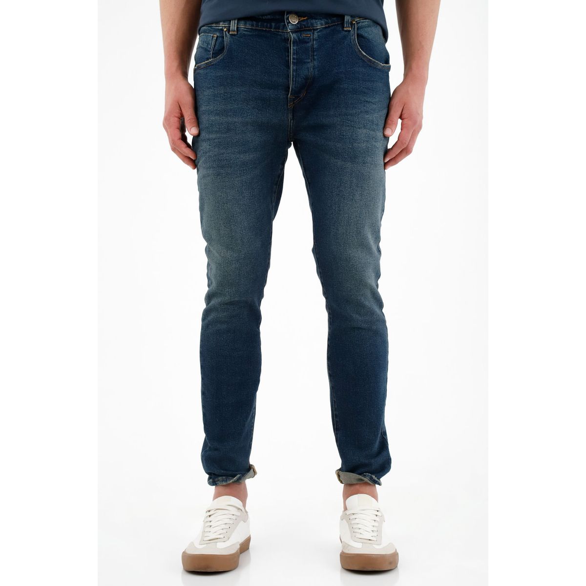 TENNIS - Jean Skinny azul tono oscuro para hombre