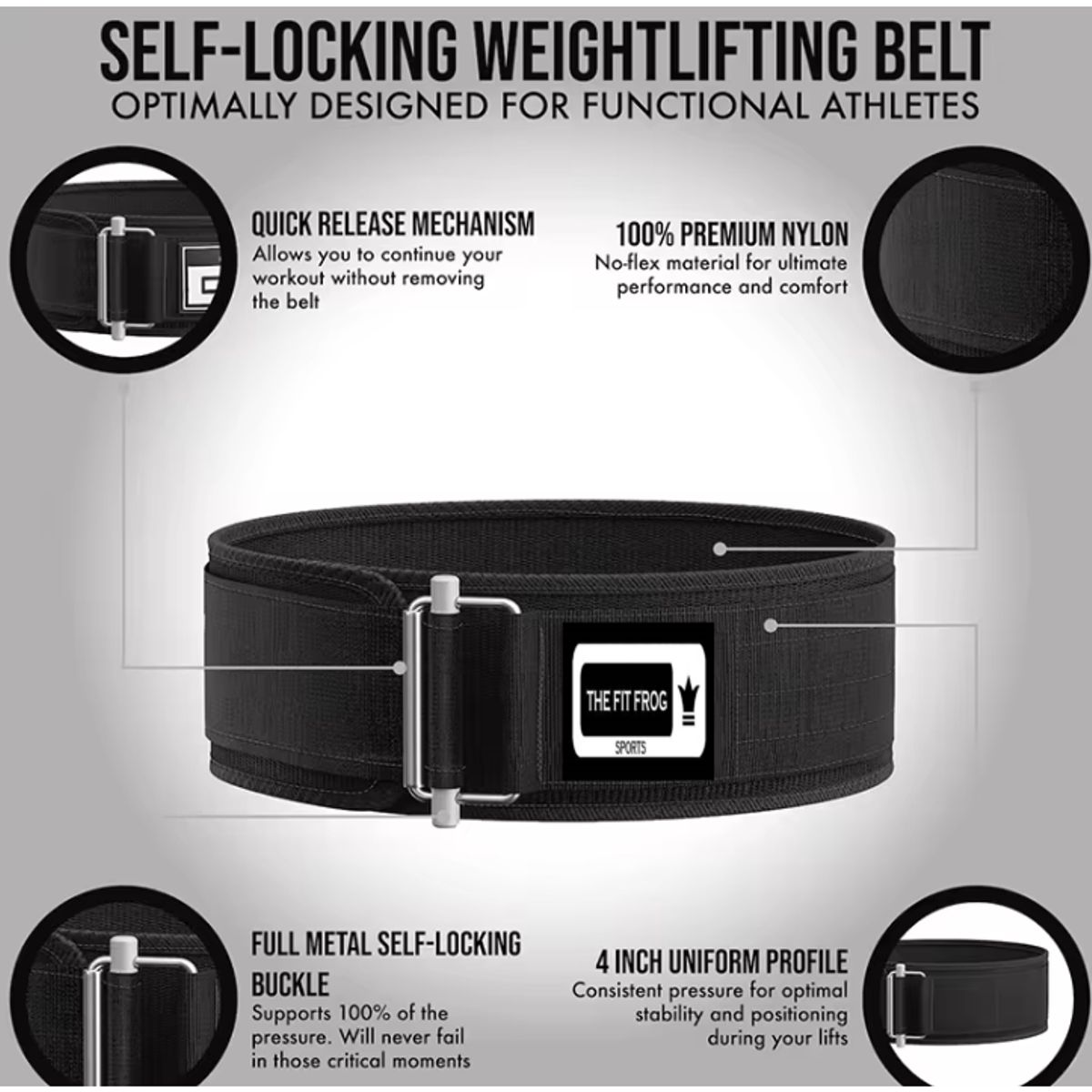 GENERICO - Cinturon Gym Para Levantamiento De Pesas Gimnasio Crossfit S