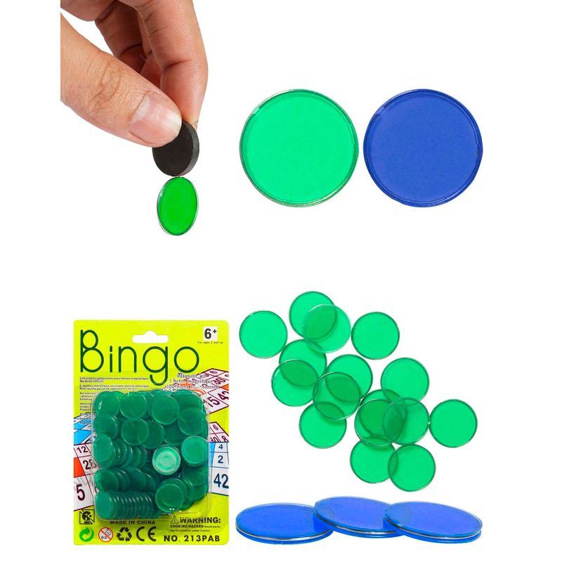 GENERICO - Fichas Magnéticas De Plástico Para Bingo