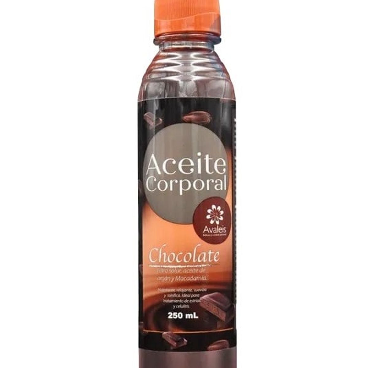 AVALEIS - Aceite Cacao Chocolate Masajes Reductores Celulitis  250 ml