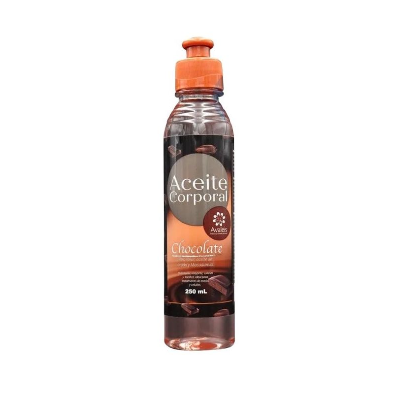 AVALEIS - Aceite Cacao Chocolate Masajes Reductores Celulitis  250 ml