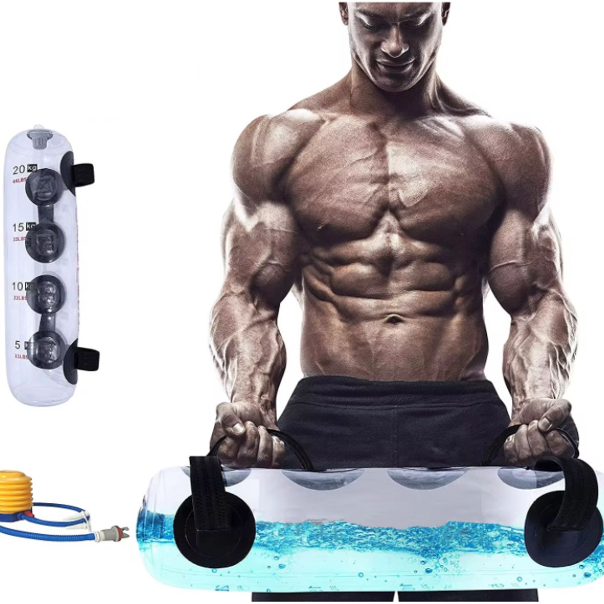 GENERICO - Saco Ejercicio Bolsa Entrenamiento 5-10kg Agua Gimnasio Gym