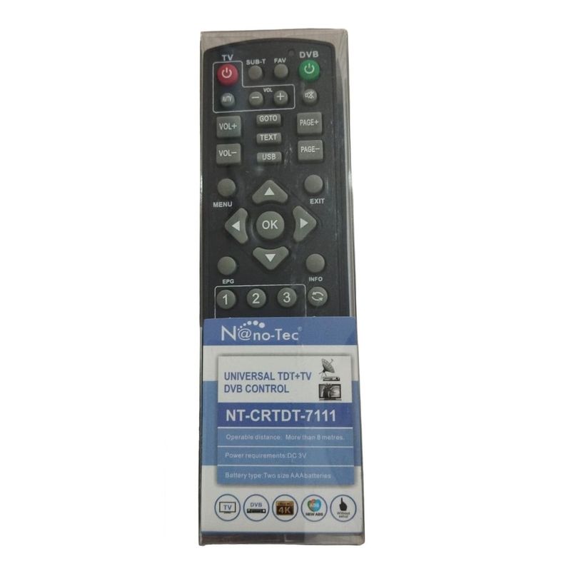 GENERICO - Control Remoto Generico Para Decodificador Tdt Profesional