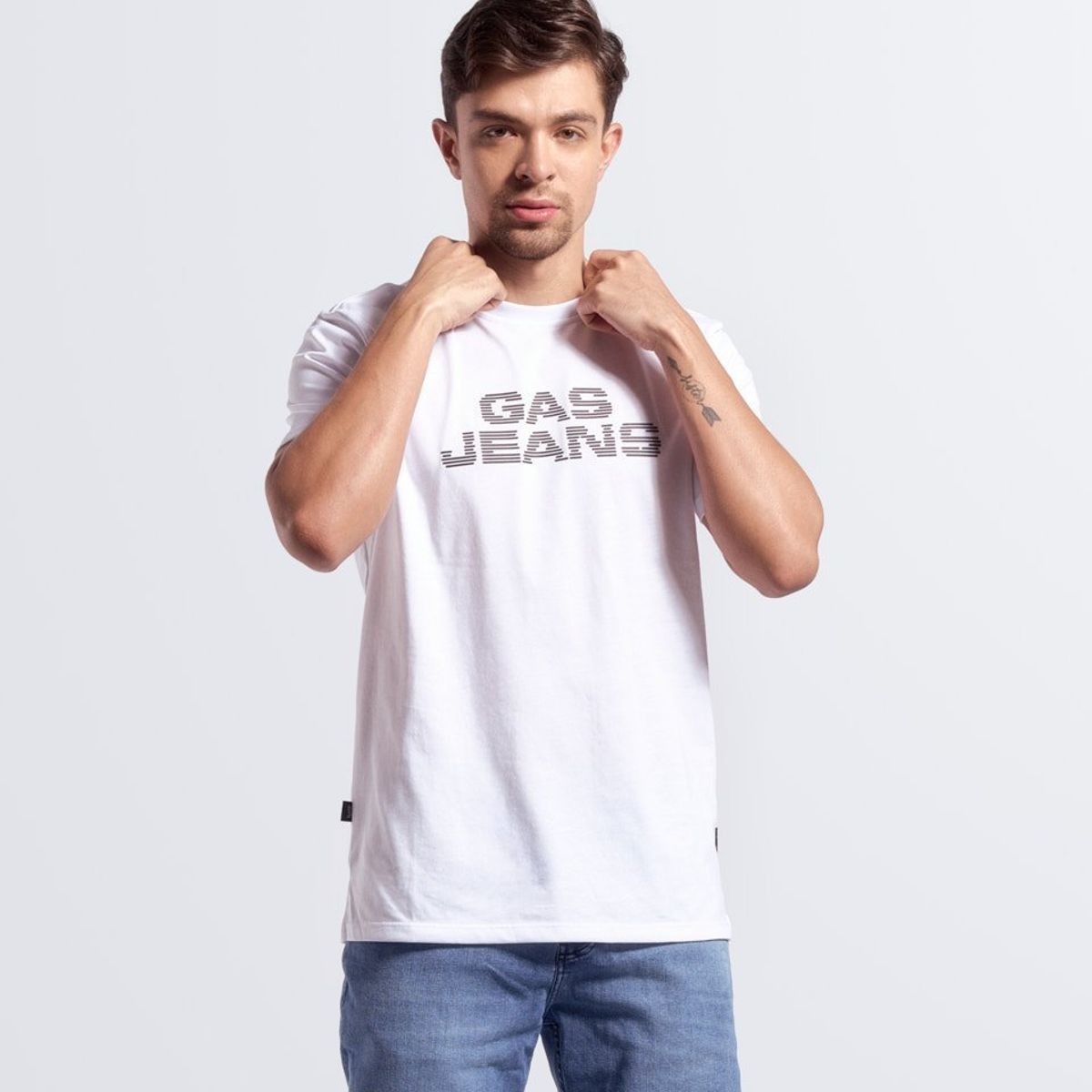 GAS EVOLUTION JEANS - Camiseta para hombre gas