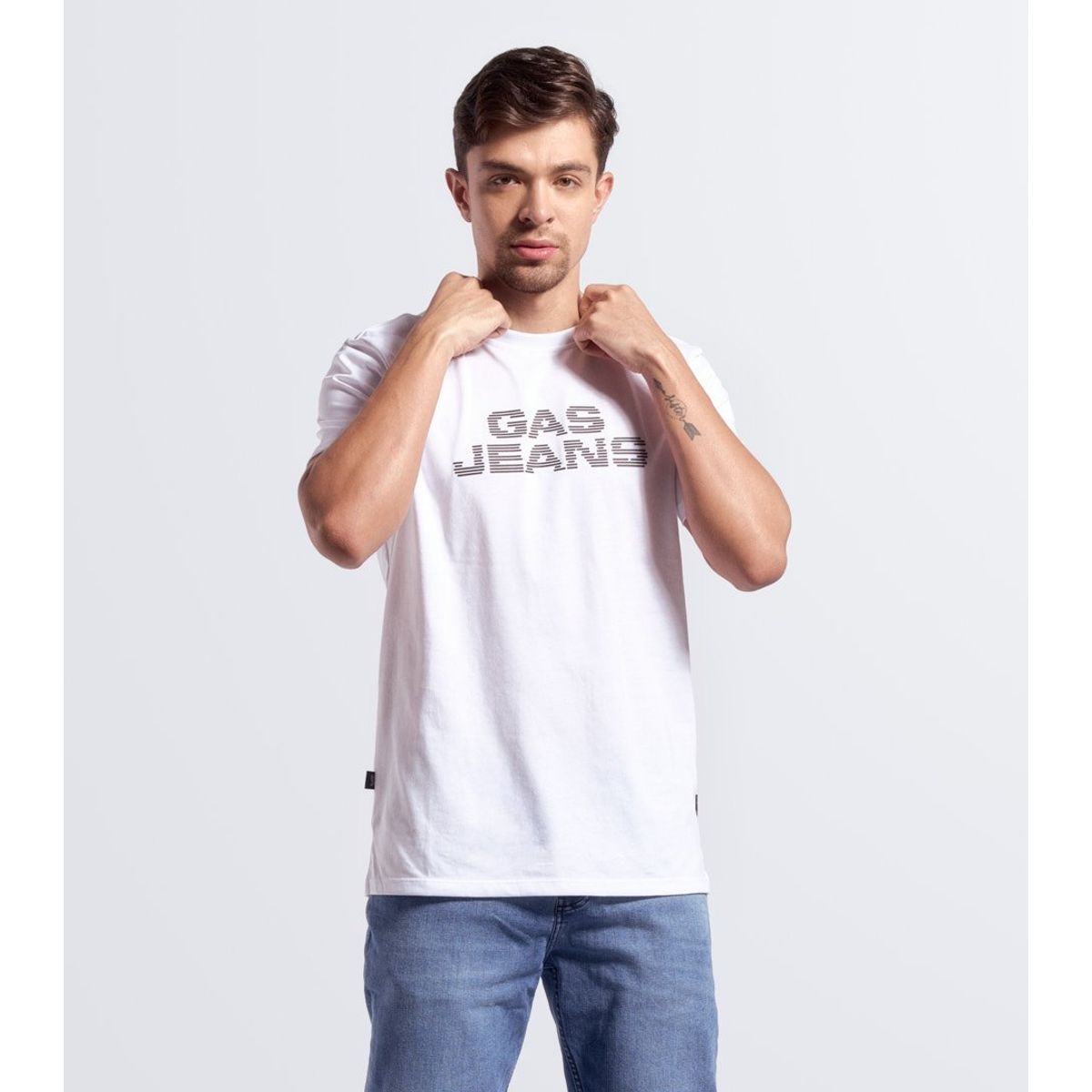 GAS EVOLUTION JEANS - Camiseta para hombre gas