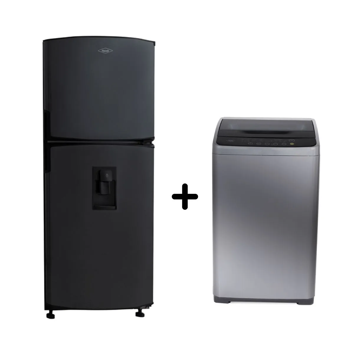 HACEB - Combo Haceb Nevera No Frost 243 Lts Inverter + Lavadora 8.5kg panel frontal digital