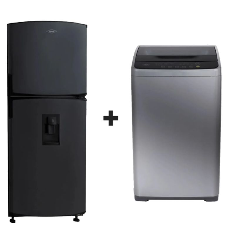 HACEB - Combo Haceb Nevera No Frost 243 Lts + Lavadora 8.5kg panel frontal digital