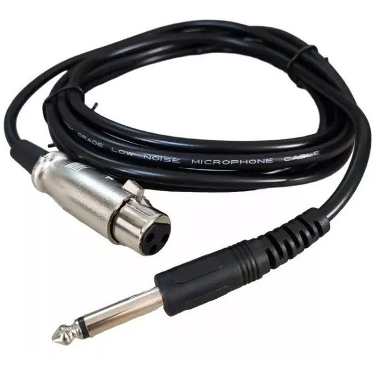 GENERICO - Cable Audio Microfono Xlr Hembra A Plug Jack 6.35 Mm Macho