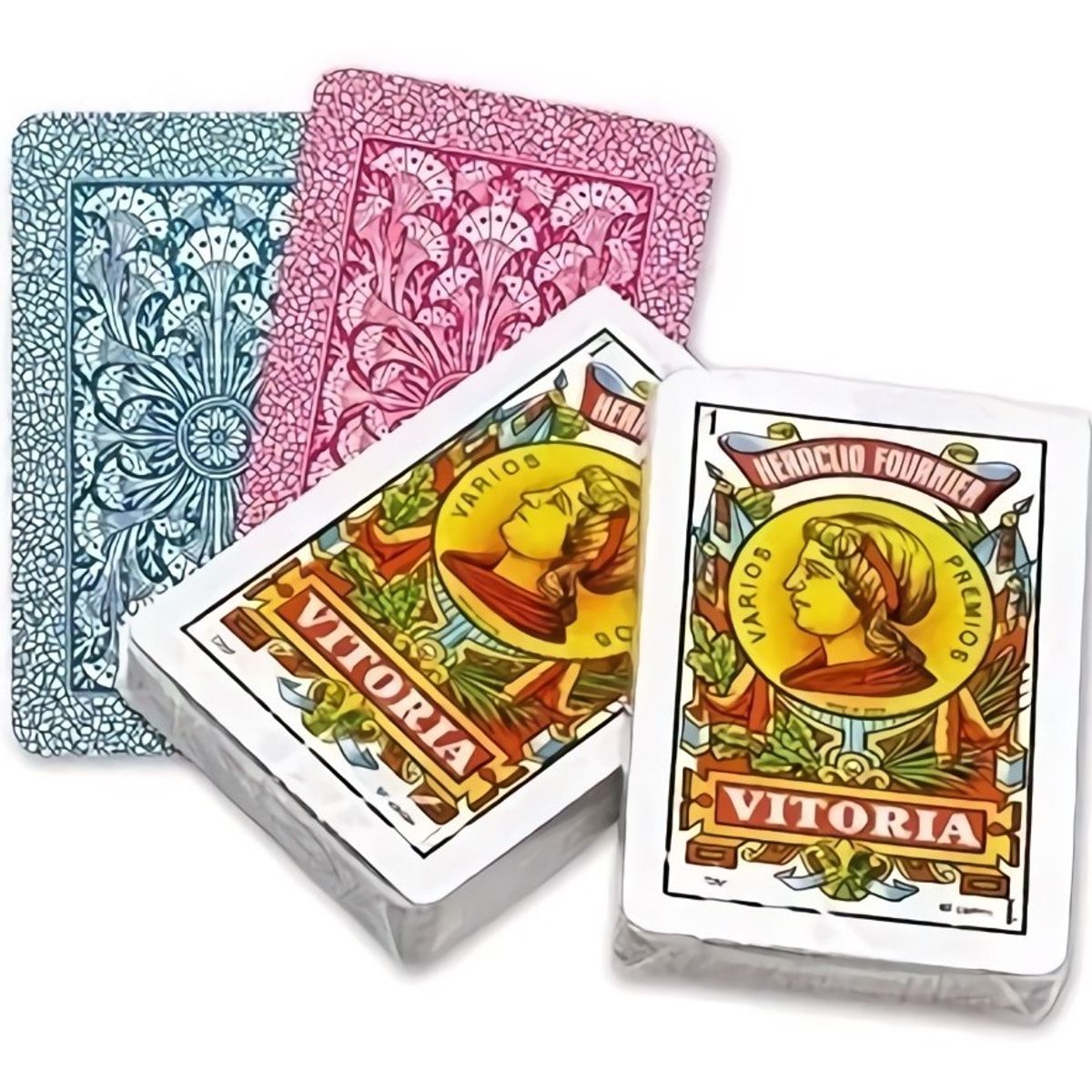 GENERICO - Baraja De Cartas Española 50 Cartas 1 Baraja Plastica Negro