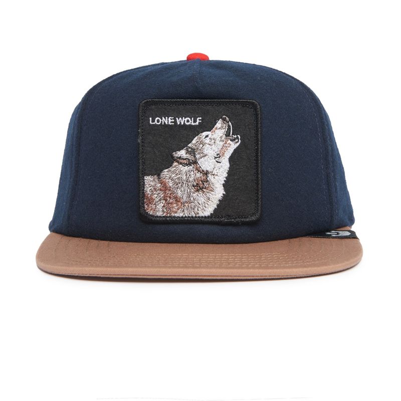 GOORIN BROS - GORRA GOORIN BROS ORIGINAL LONE WOLF  VISERA PLANA NAVY
