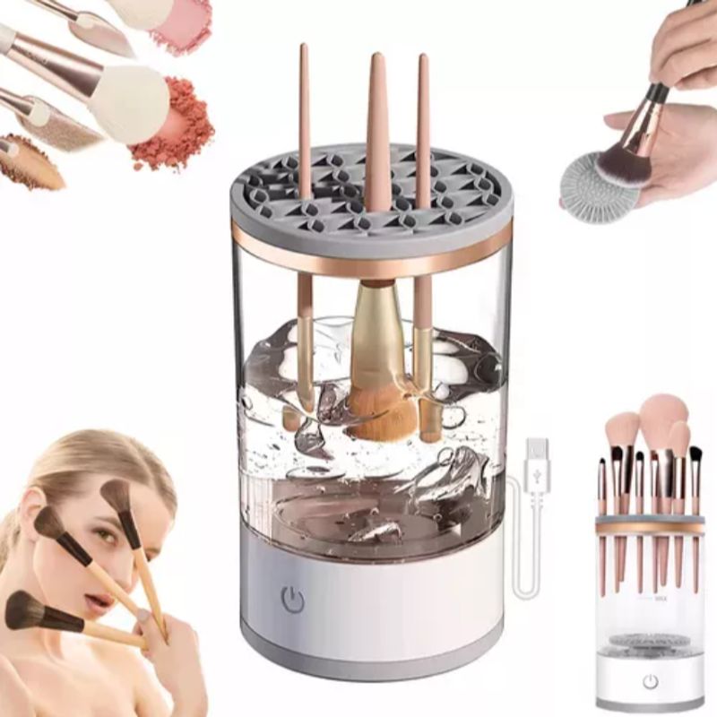 SHEBA - Limpiador De Brochas De Maquillaje Electrico