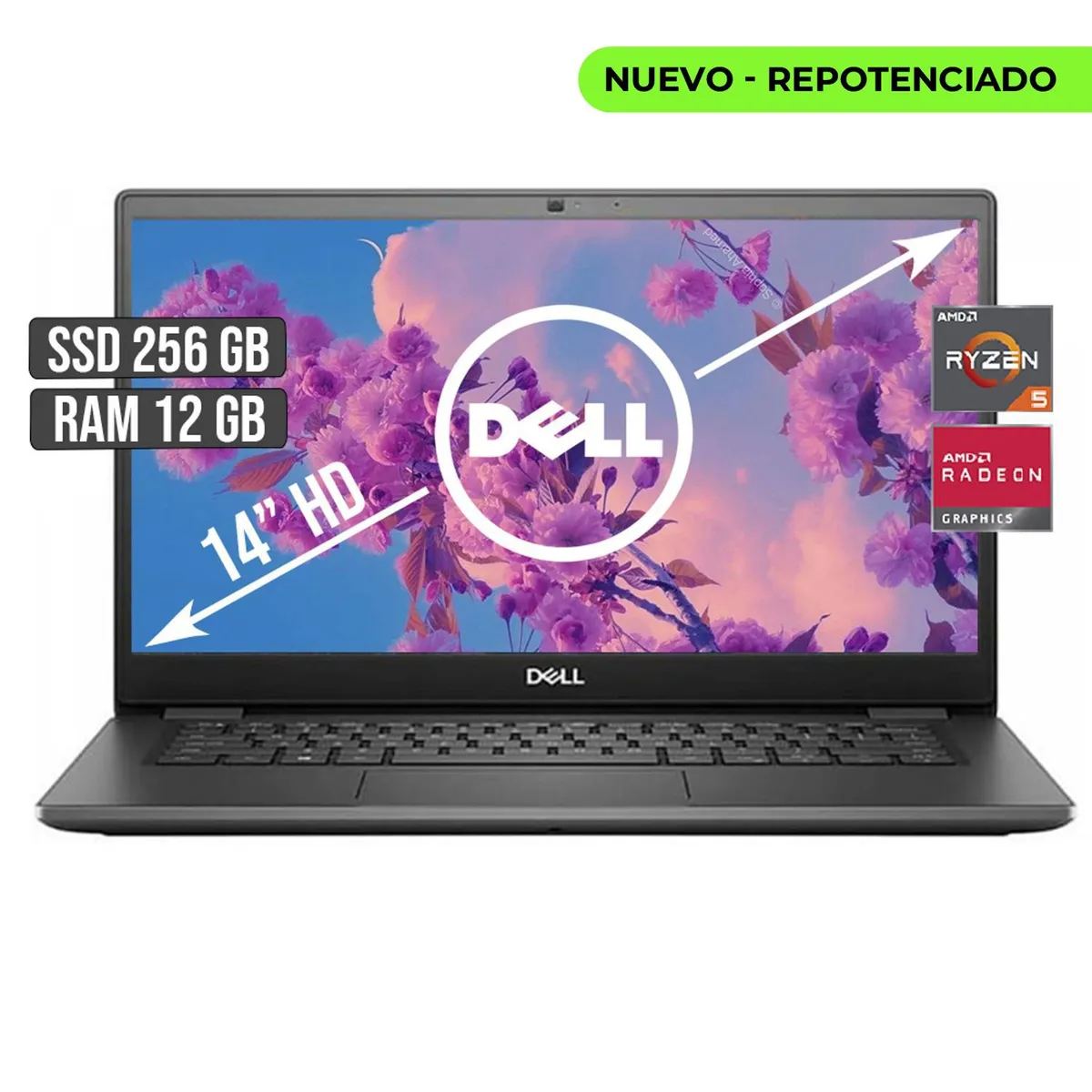 DELL - Portátil Dell Vostro 3405 AMD Ryzen 5 12GB RAM 256GB SSD 14"