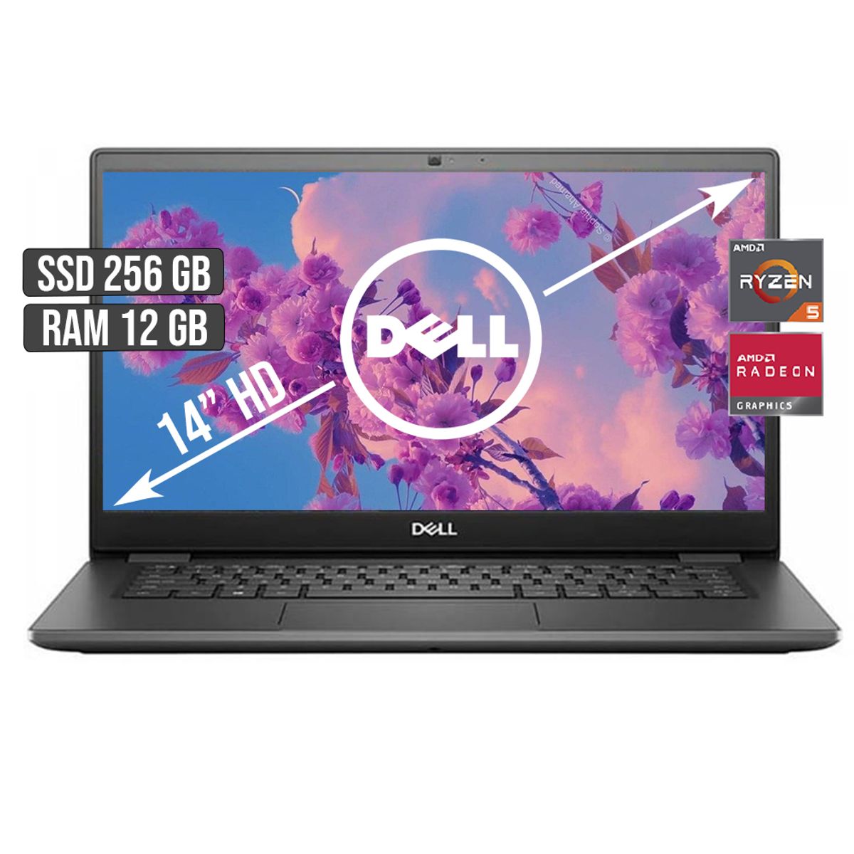 DELL - Portátil Dell Vostro 3405 AMD Ryzen 5 12GB RAM 256GB SSD 14"