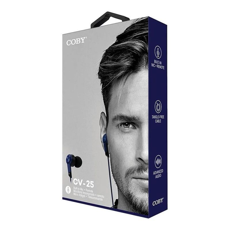 COBY - Auriculares In Ear Coby Cve-225 Audio Avanzado Microfono.