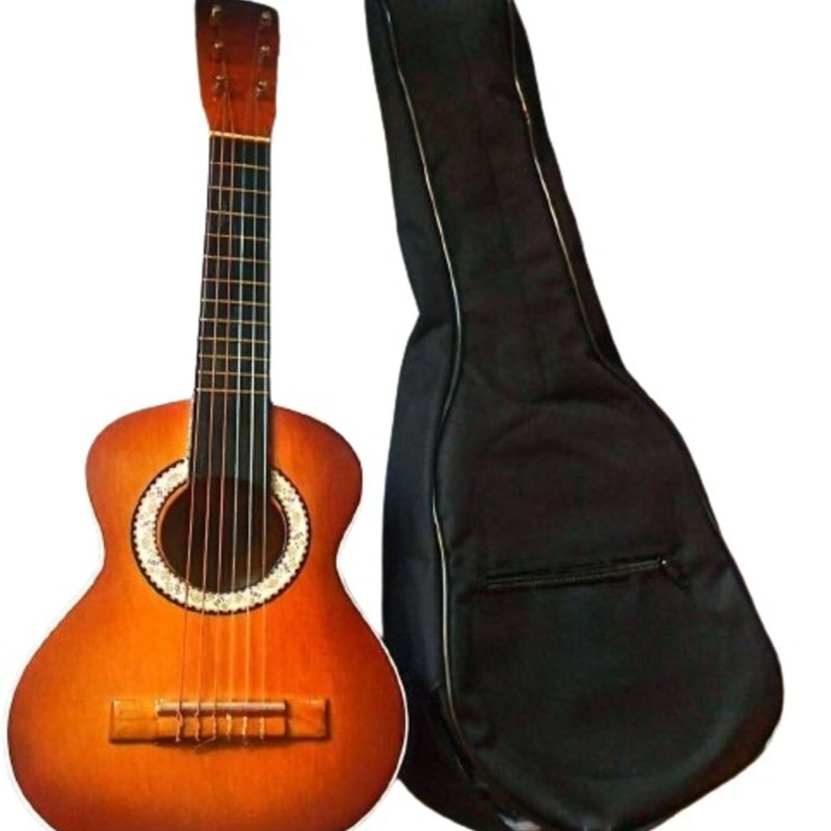 JUGANDO Y EDUCANDO - Juguete Guitarra Clásica De Madera Colores Vibrante Niños