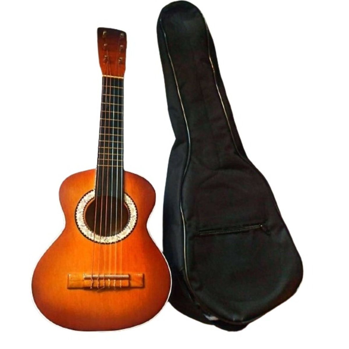 JUGANDO Y EDUCANDO - Juguete Guitarra Clásica De Madera Colores Vibrante Niños