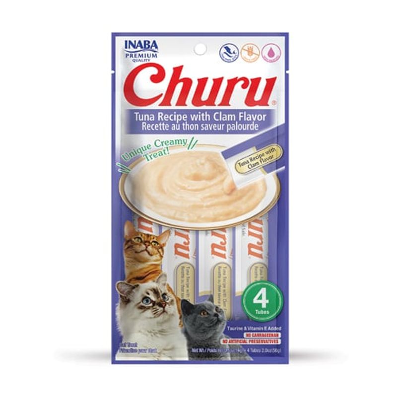 GENERICO - Churú Gatos Atun Y Almejas  4und