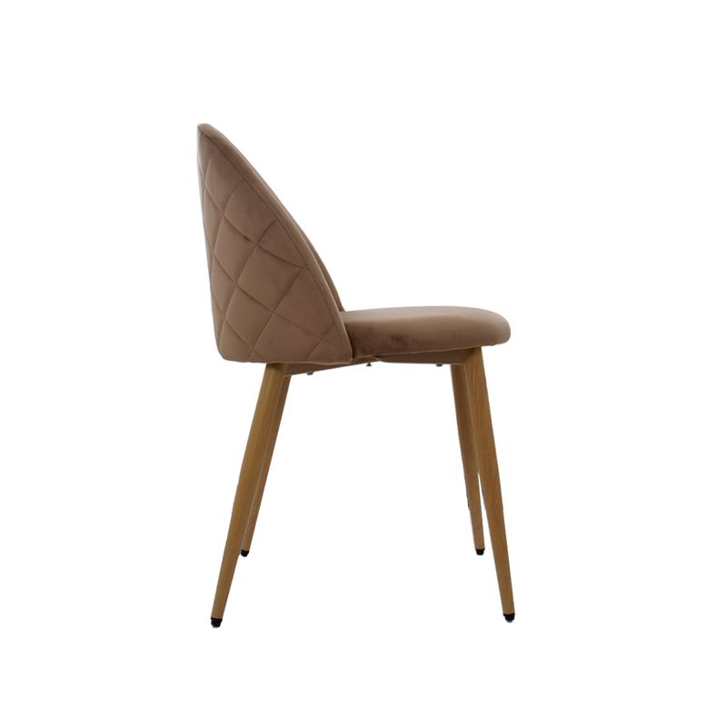 BONNO - Silla de Diseño Ali Tela Café Bonno