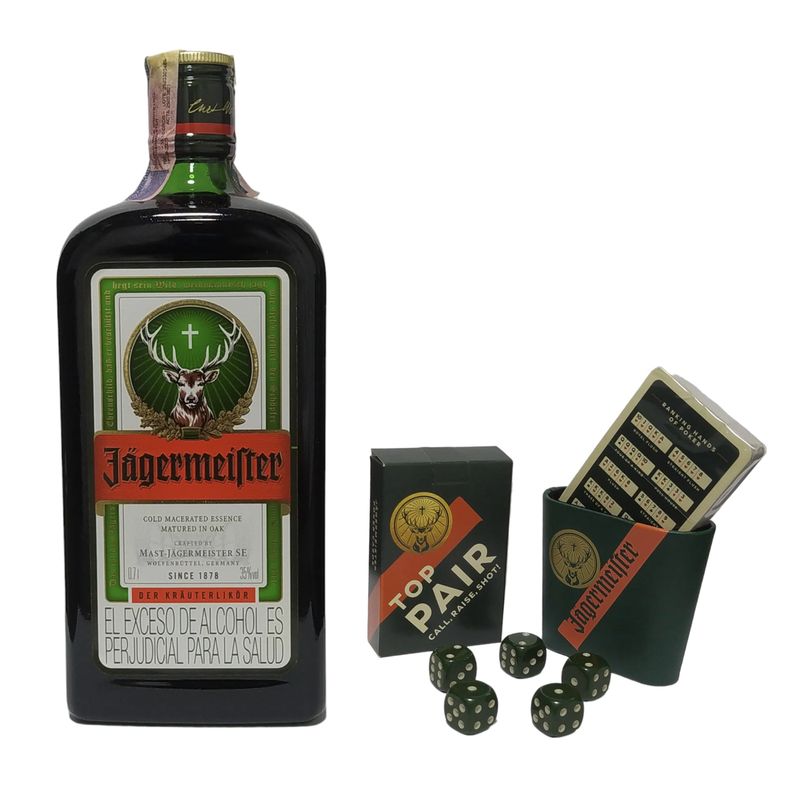 JAGERMEISTER - Licor De Jagermeister 700mL  + Cartas