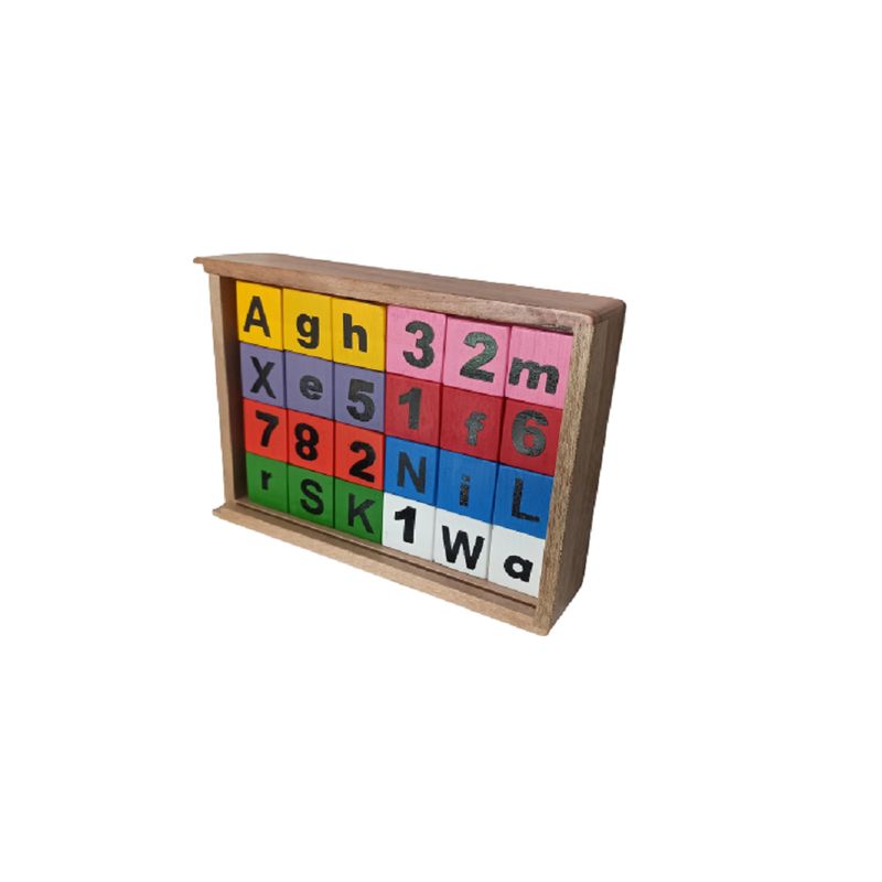 MAFEGO - Caja Abecedario Por 24 Cubos Mafego Mfg1024 Multicolo