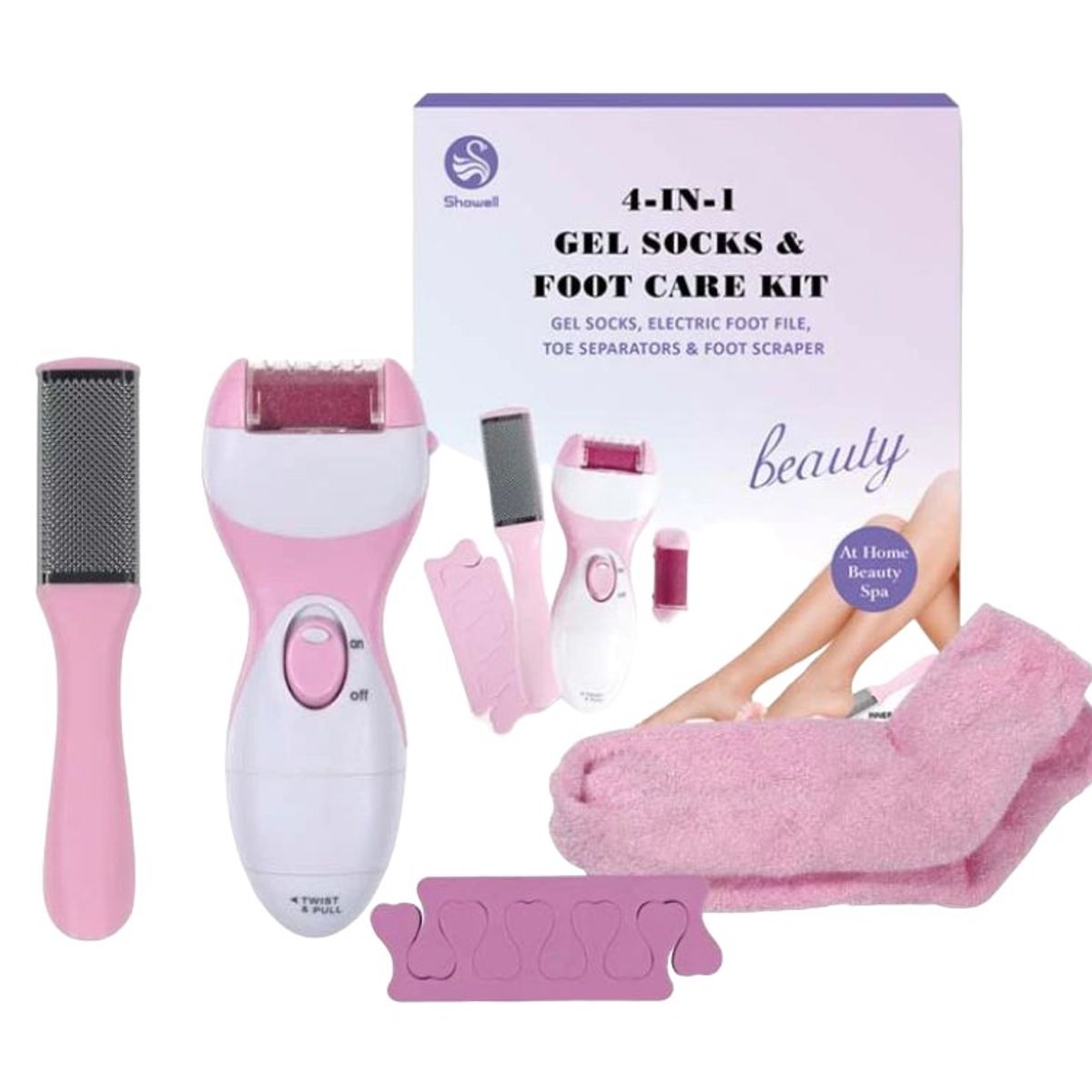 GENERICO - Kit Pedicure Cuidado De Pies 4 En 1