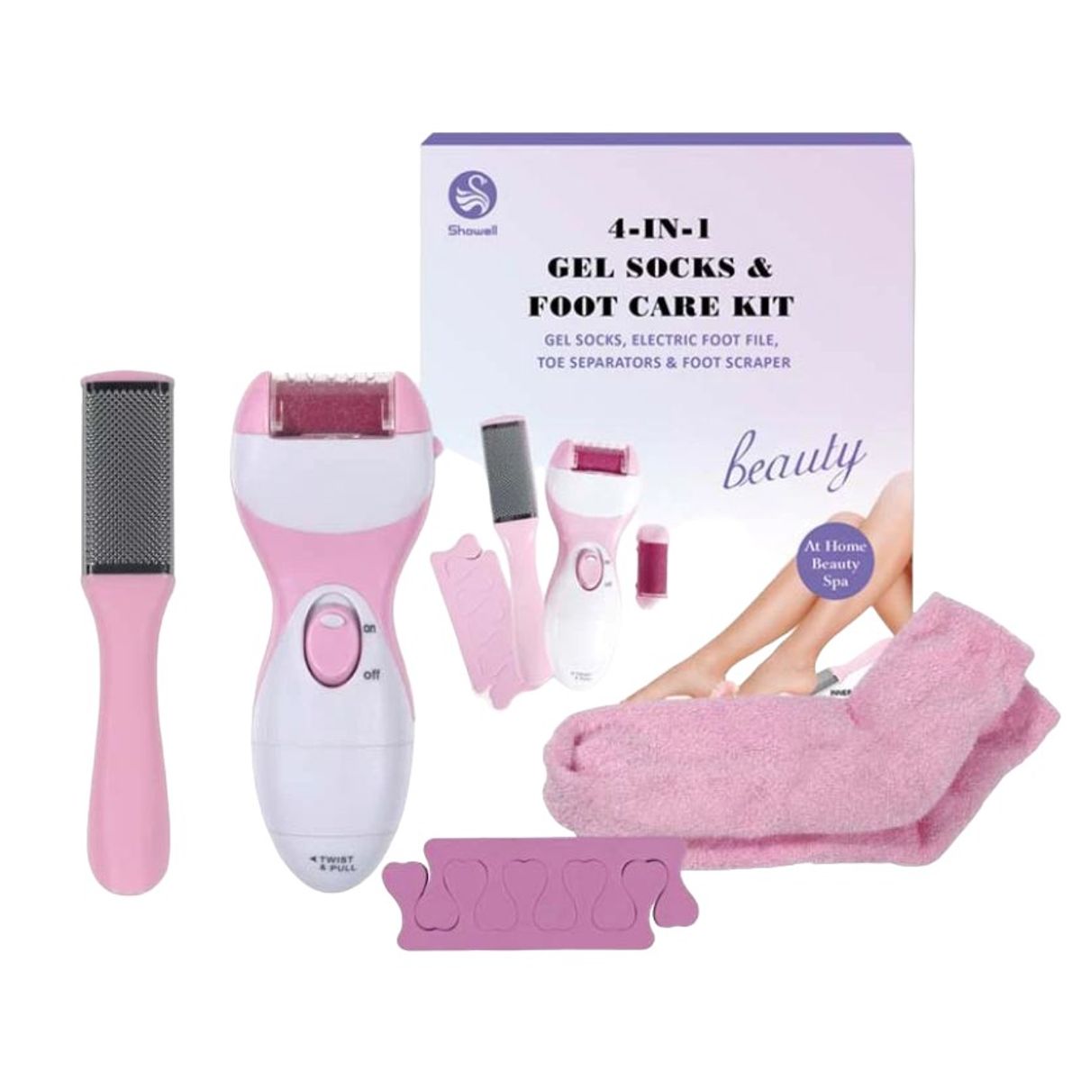 GENERICO - Kit Pedicure Cuidado De Pies 4 En 1