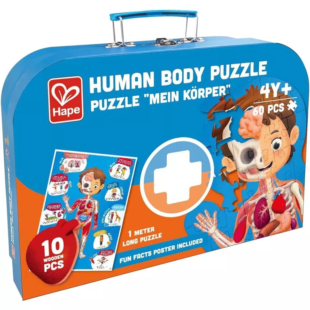 HAPE - Rompecabezas Educativo Del Cuerpo Humano Hape 60 Piezas Niño
