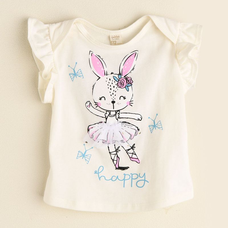 YAMP - Camiseta Bebé Niña Algodón YAMP