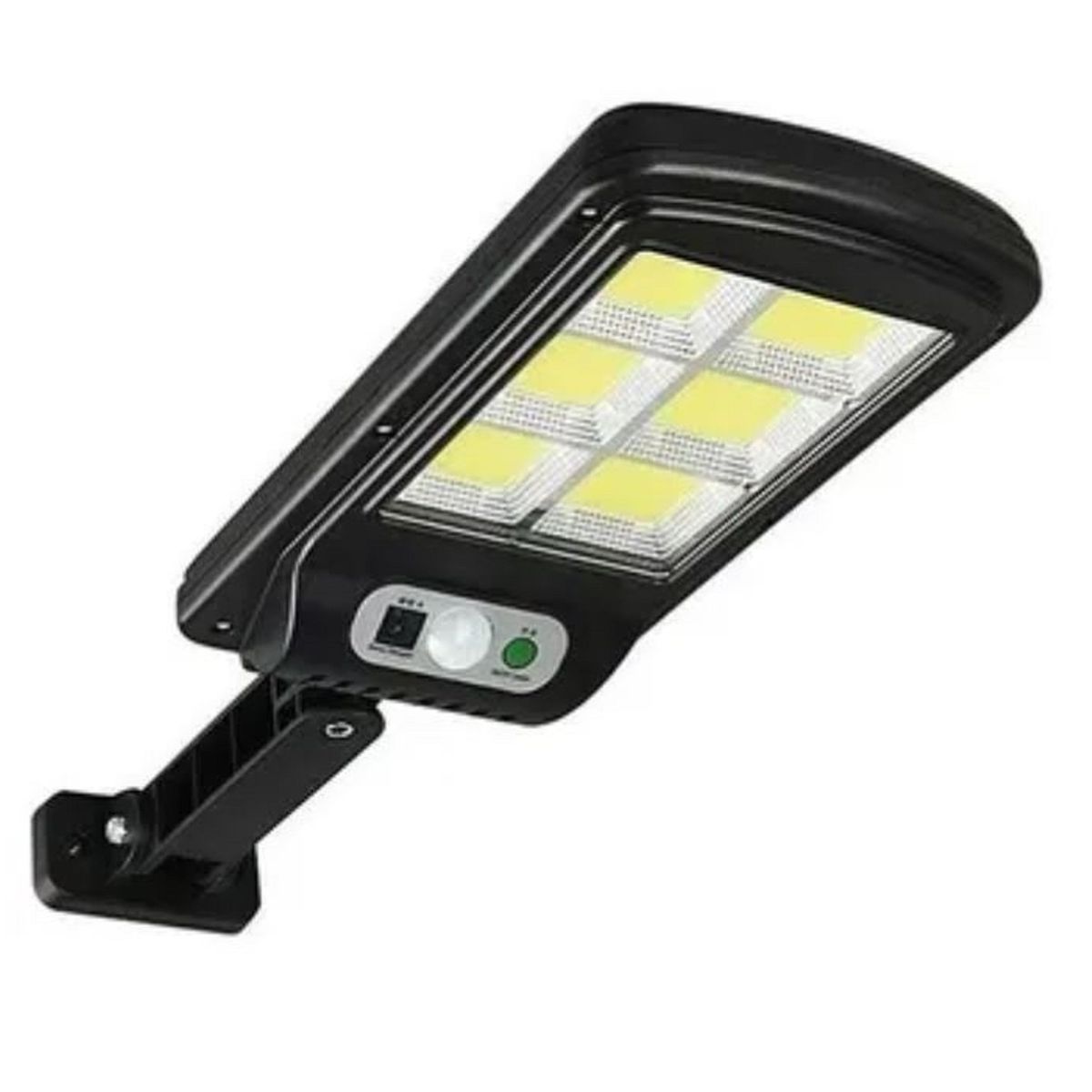 HOME - Reflector Lampara Solar Led 3 Modos Con Panel + Control Color Negro