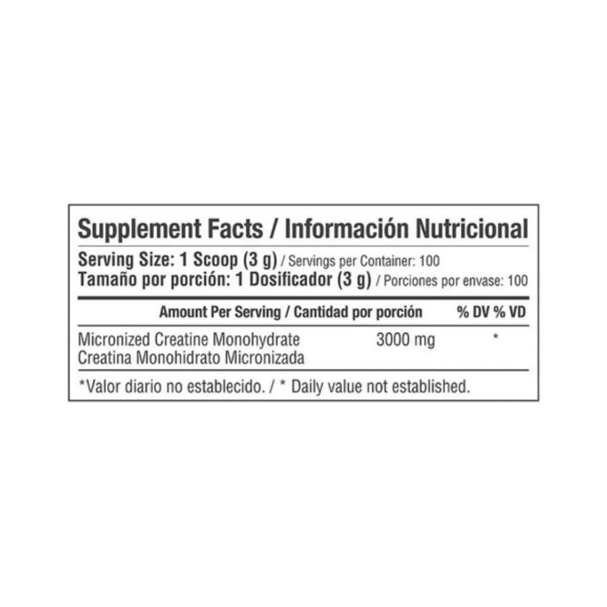 HEALTHY SPORTS - Creatine Monohidrate 3000 - 100 Servicios - Healthy Sport