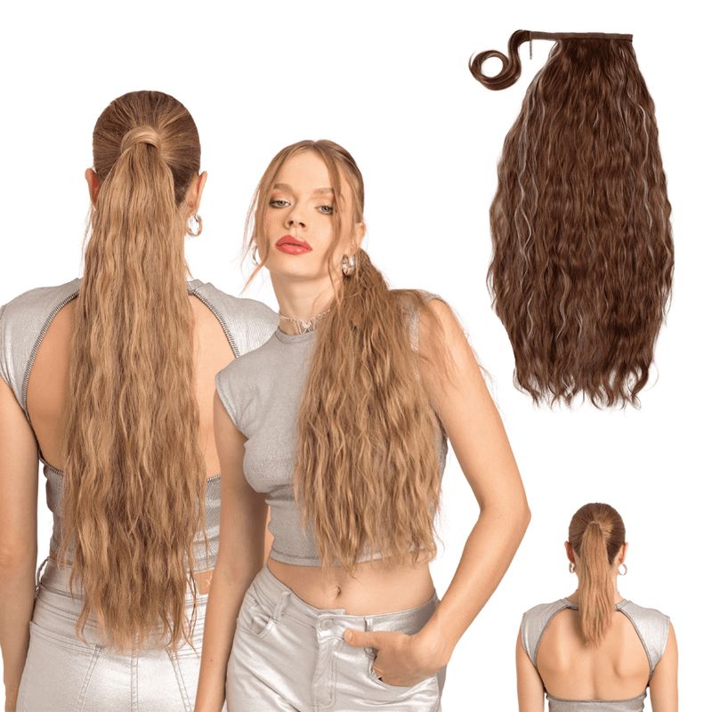 MY DOLL HAIR - Ponytail Ondulada Shak 26 pulgadas - Mix Capuccino