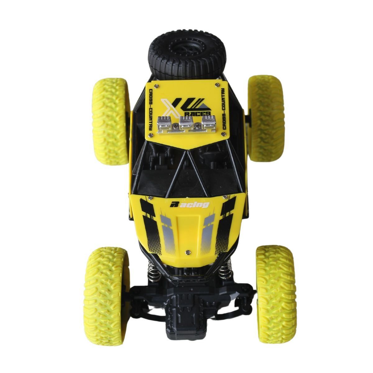 GENERICO - Carro Todoterreno Control Remoto esc 118 2Baterias Amarillo.-