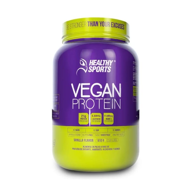 HEALTHY SPORTS - Vegan Protein - 2 Libras - Vainilla - Healthy Sport