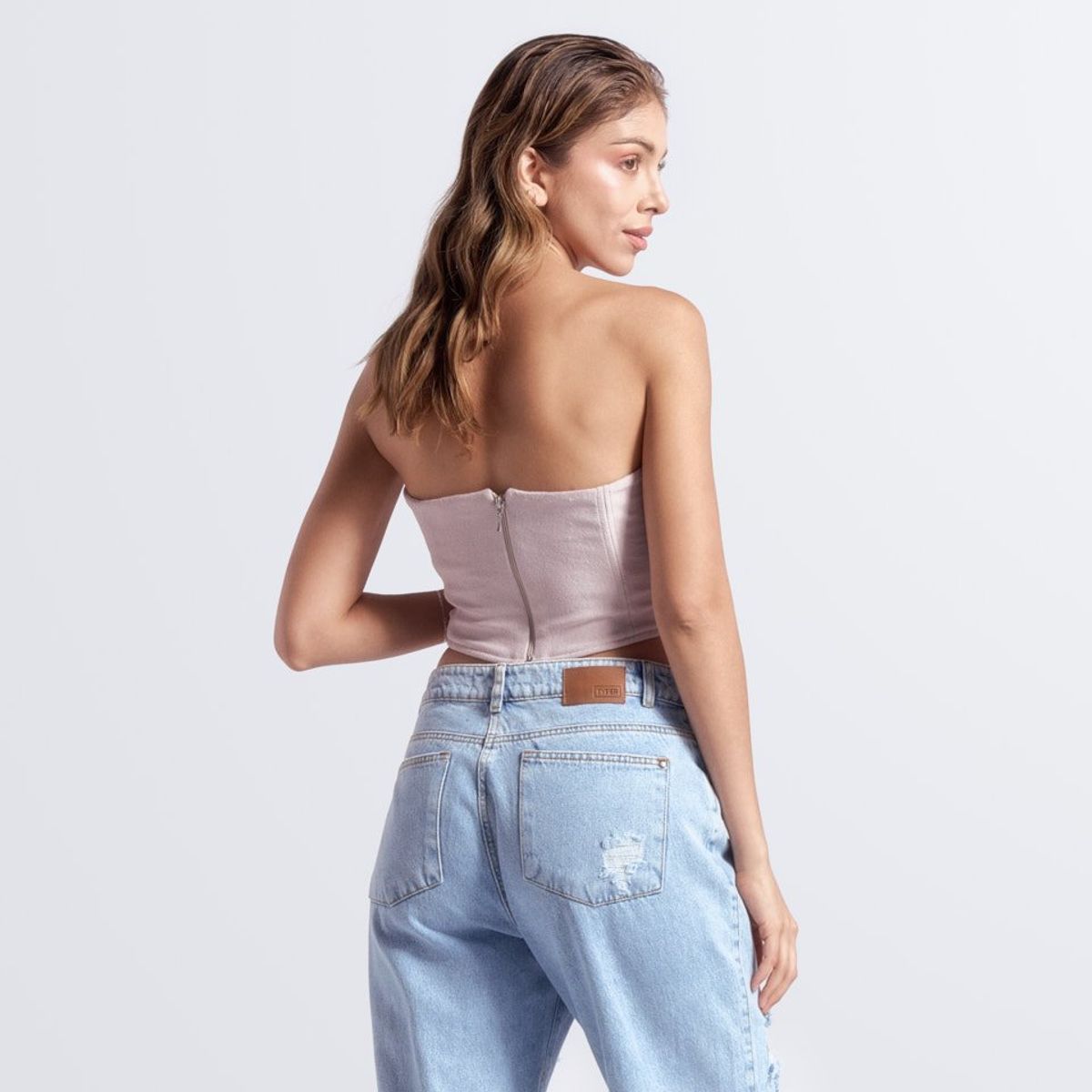 TYPER - Blusa Para Mujer Tipo Corset Typer