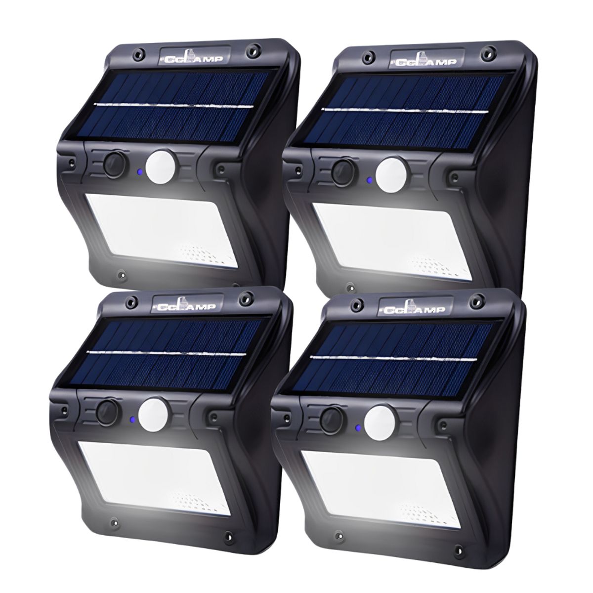 GENERICO - Lampara Solar Exteriores Con Sensor De Movimiento 4 Unidades